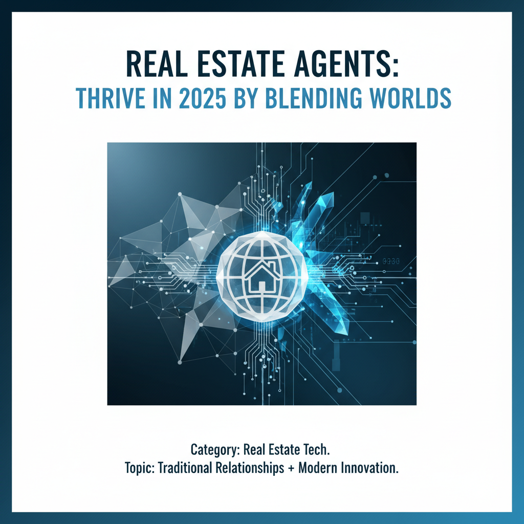 Cover image for Real Estate Agents: Thrive in 2025 by Blending Worlds - Azulio real estate blog