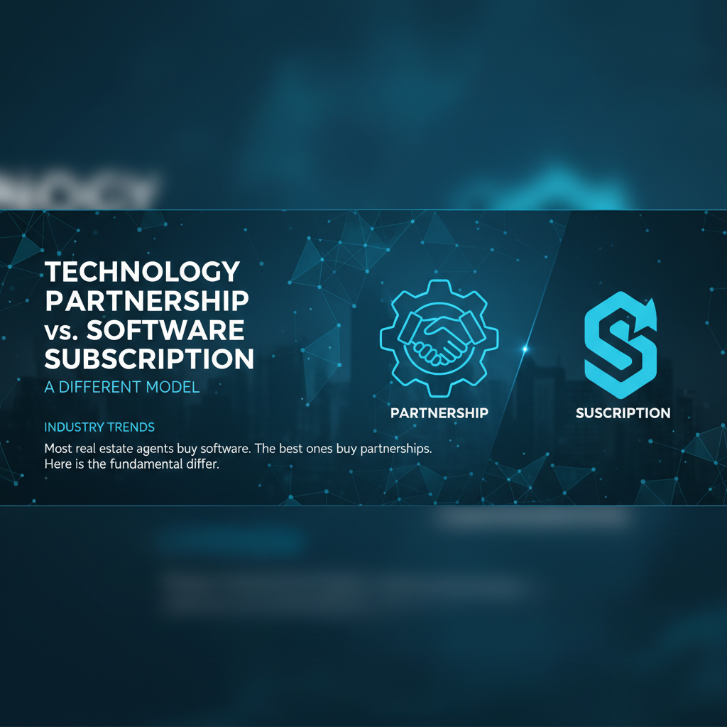 Cover image for Technology Partnership vs Software Subscription: A Different Model - Azulio real estate blog