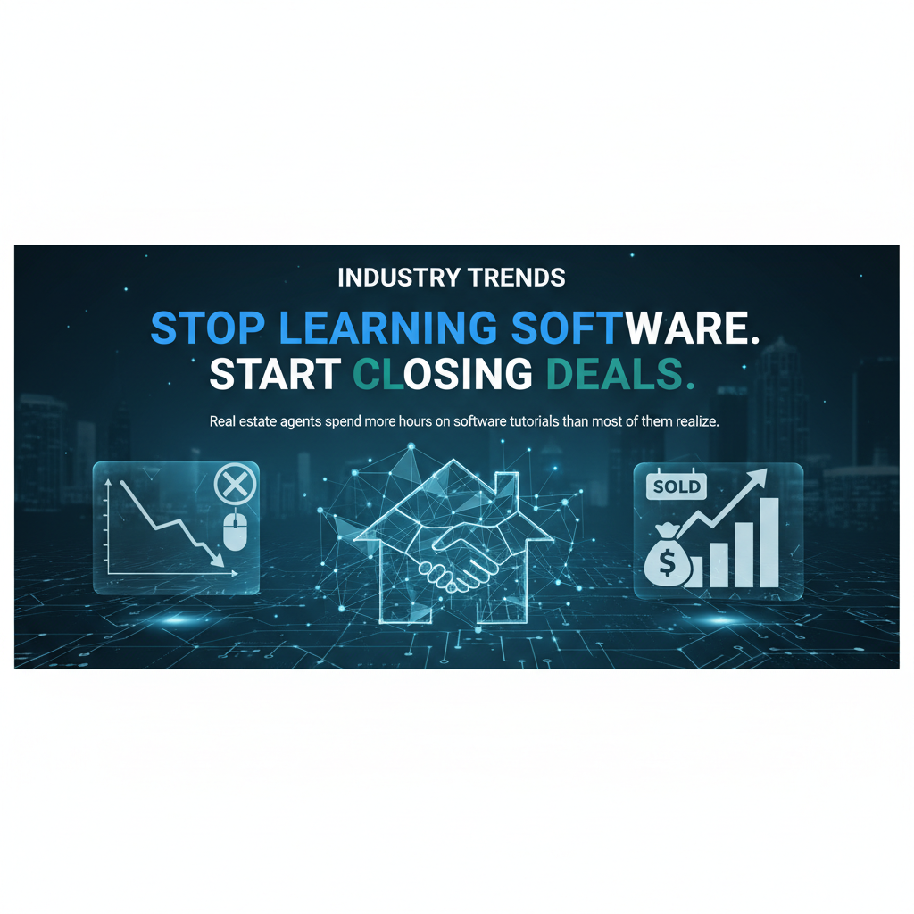 Cover image for Stop Learning Software. Start Closing Deals. - Azulio real estate blog