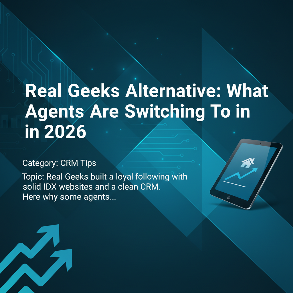 Cover image for Real Geeks Alternative: What Agents Are Switching To in 2026 - Azulio real estate blog