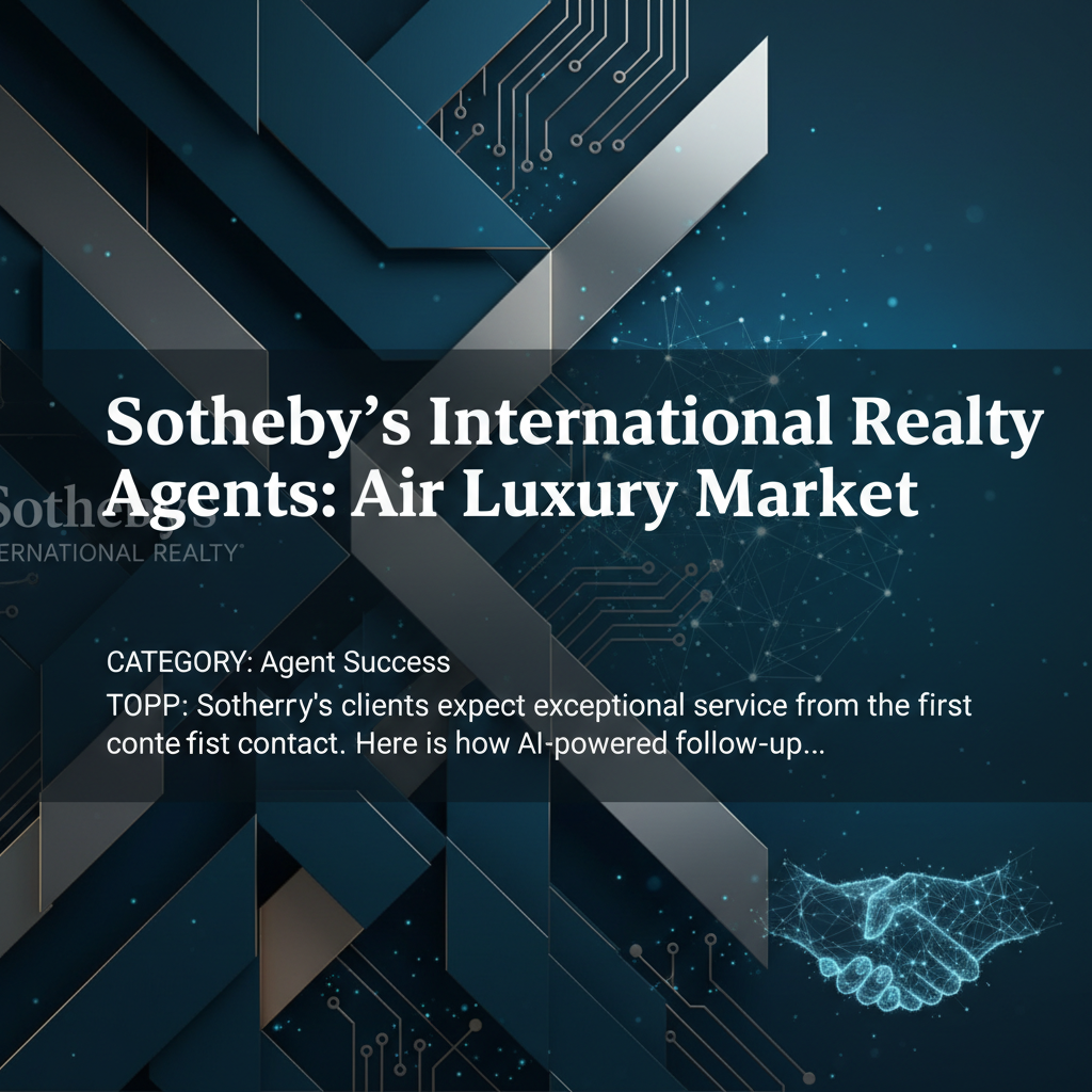 Cover image for Sotheby's International Realty Agents: AI for the Luxury Market - Azulio real estate blog