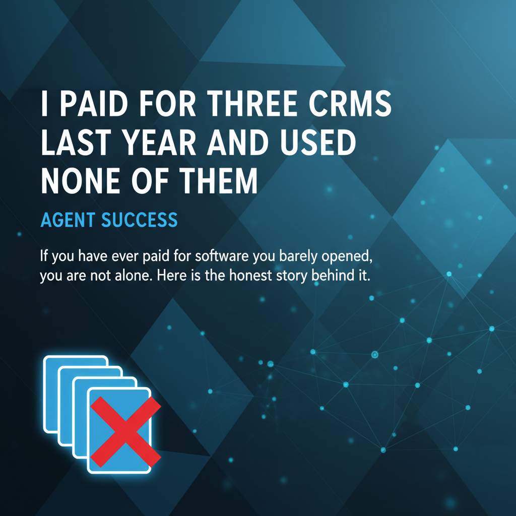 Cover image for I Paid for Three CRMs Last Year and Used None of Them - Azulio real estate blog