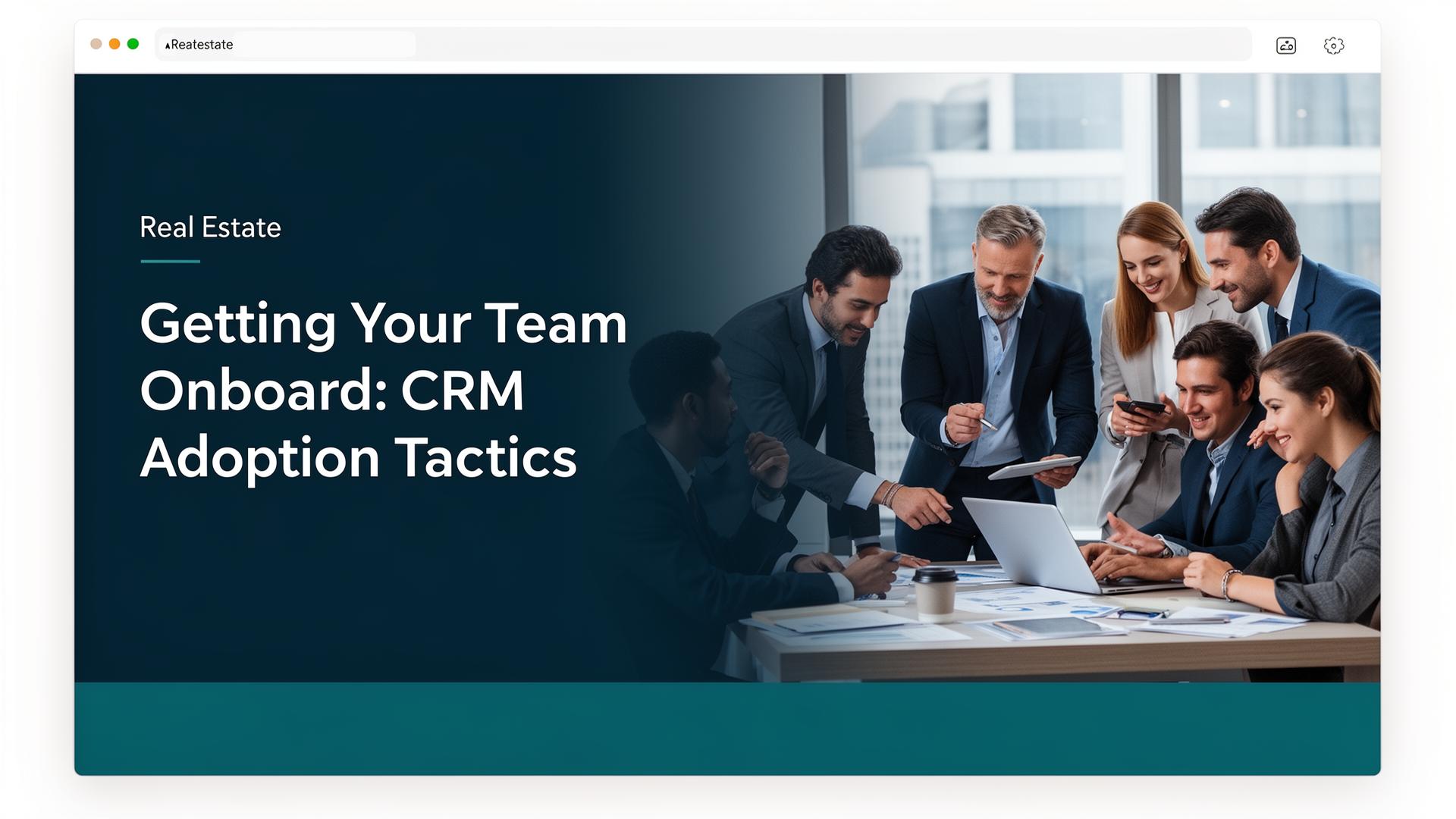 Cover image for Getting Your Team Onboard: CRM Adoption Tactics That Stick - Azulio real estate blog
