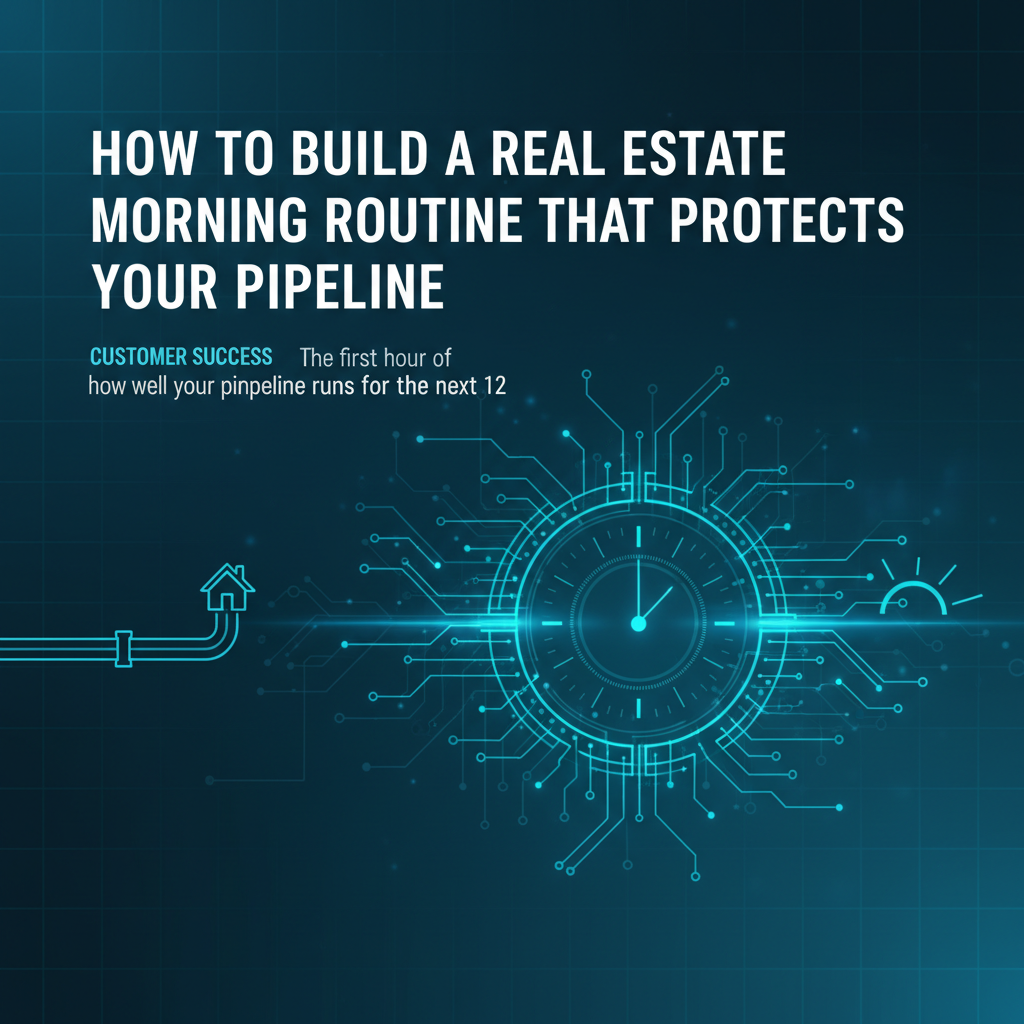 Cover image for How to Build a Real Estate Morning Routine That Protects Your Pipeline - Azulio real estate blog