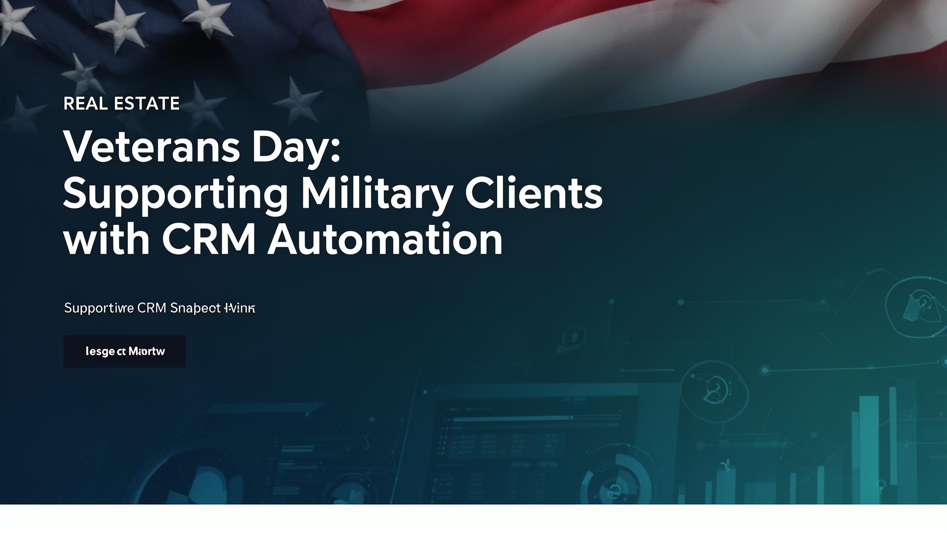 Cover image for Veterans Day: Supporting Military Clients with CRM Automation - Azulio real estate blog